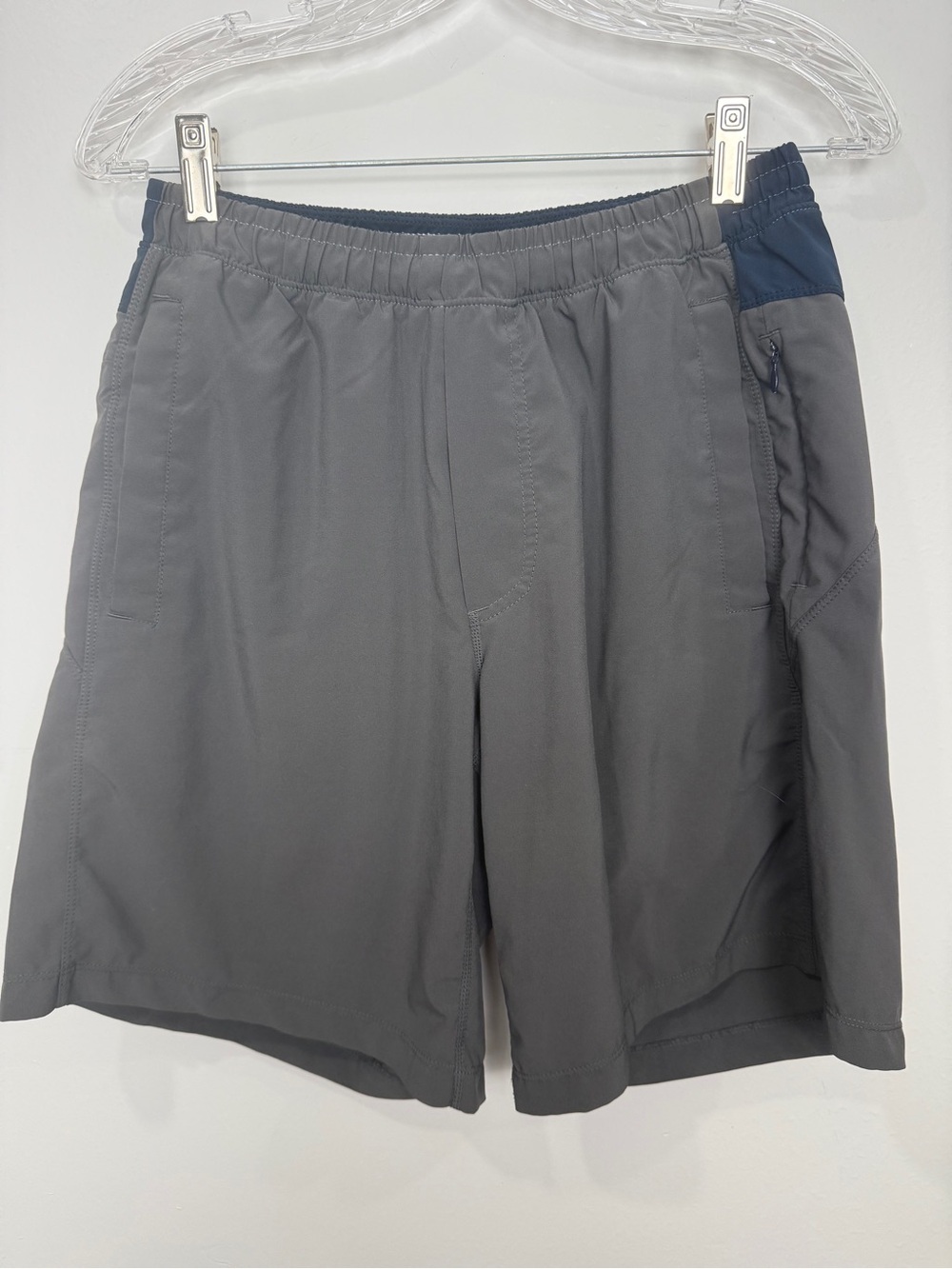 Birddogs Gray Athletic Shorts with Navy Panel